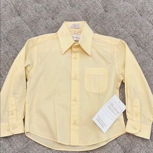 Strasburg light yellow button down shirt size 4T